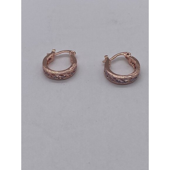 Women's Hoop Earrings Gold Platinum Filled Rose Gold & Sliver‎ Tone - Picture 11 of 13